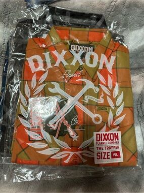 Dixxon Orange Plaid Flannel Shirt